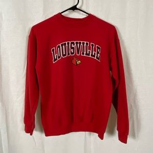 Kids Louisville Red Crewneck Youth Large